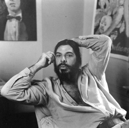 Photo provided by Sarah Benham – George Dureau, the artist in repose, in his Esplanade Avenue residence and studio in 1977