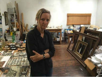 Visual artist Jacqueline Bishop in her New Orleans studio. (Photo by Andrew Evans, National Geographic Travel)
