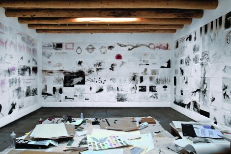  James Drake's Studio, 2014. Image courtesy of the artist.