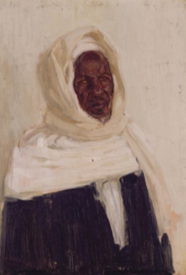 The Smithsonian’s National Museum of African Art is showcasing selected pieces. Henry Ossawa Tanner (1859-1937), “Study of an Arab,” 1897. Oil on board. Frank Stewart/Collection of Camille O. and William H. Cosby Jr. 