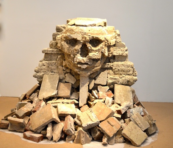 Banksy’s “Sphinx,” 2013, at Keszler Gallery, Courtesy Art Miami