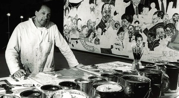 [Cheryl Gerber] The artist Frederick J. Brown, who was unafraid of grand projects, in New Orleans in 1993.