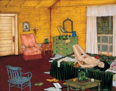  Douglas Bourgeois: Dreaming of Home, 1993. Oil on panel.