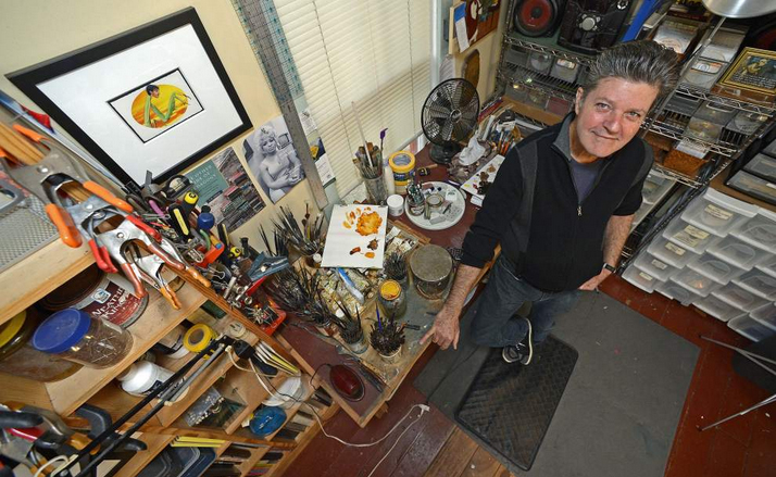 Douglas Bourgeois in his studio | Photo by Bill Feig 