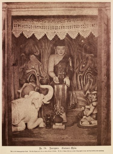 Captain Linneaus Tripe, No. 74, Amerapoora, Gautama’s Shrine, (1855). (Photo: Chris Isaacs Photographs)