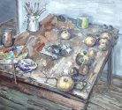 Still Life with Paint and Quinces (Balthus' Table)