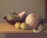 Still Life with Quinces and White Pumpkin