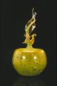 Lemon Spotted Putti Venetian with Putti Leaf and Coil